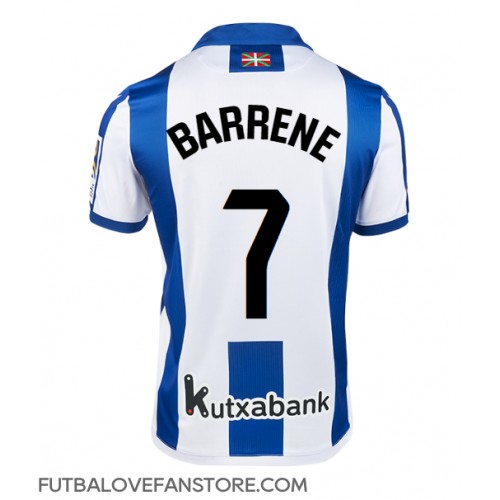 Real Sociedad Ander Barrenetxea #7 Domáci futbalový dres 2024-25 Krátky Rukáv Real Sociedad Ander Barrenetxea #7 Domáci futbalový dres 2024-25 Krátky Rukáv